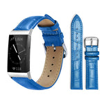 Cinturino per orologio in pelle con fibbia ad ardiglione e texture di bambù xDfind, For Fitbit Inspire 2 / Ace 3 14mm, For Fitbit Versa 2/Versa/Versa Lite/Blaze 22mm, For Fitbit Charge 4 / 3 18mm