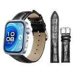 Cinturino per orologio in pelle con fibbia ad ardiglione e texture di bambù xDfind, For Huawei Watch Fit 5 / Fit 5 Pro 20mm, For Huawei Band 10 / 9 / 8 14mm, For Huawei Watch D2 22mm