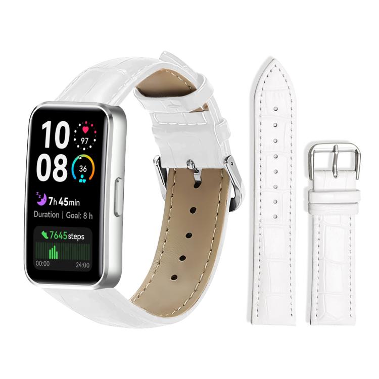 Cinturino per orologio in pelle con fibbia ad ardiglione e texture di bambù xDfind, For Huawei Watch Fit 5 / Fit 5 Pro 20mm, For Huawei Band 10 / 9 / 8 14mm, For Huawei Watch D2 22mm