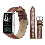 Cinturino per orologio in pelle con fibbia ad ardiglione e texture di bambù xDfind, For Huawei Watch Fit 5 / Fit 5 Pro 20mm, For Huawei Band 10 / 9 / 8 14mm, For Huawei Watch D2 22mm