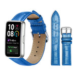 Cinturino per orologio in pelle con fibbia ad ardiglione e texture di bambù xDfind, For Huawei Watch Fit 5 / Fit 5 Pro 20mm, For Huawei Band 10 / 9 / 8 14mm, For Huawei Watch D2 22mm