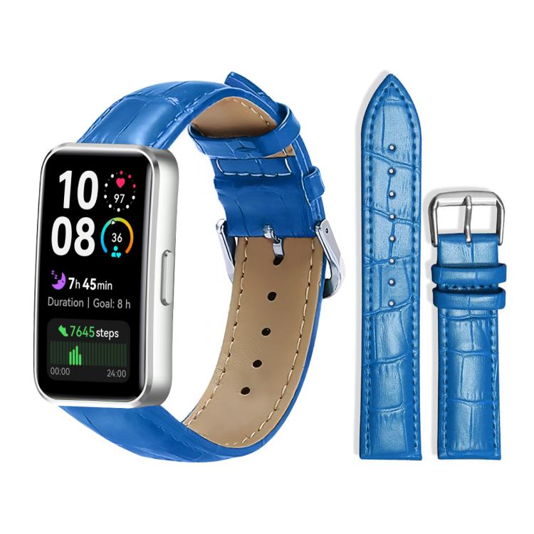 Cinturino per orologio in pelle con fibbia ad ardiglione e texture di bambù xDfind, For Huawei Watch Fit 5 / Fit 5 Pro 20mm, For Huawei Band 10 / 9 / 8 14mm, For Huawei Watch D2 22mm