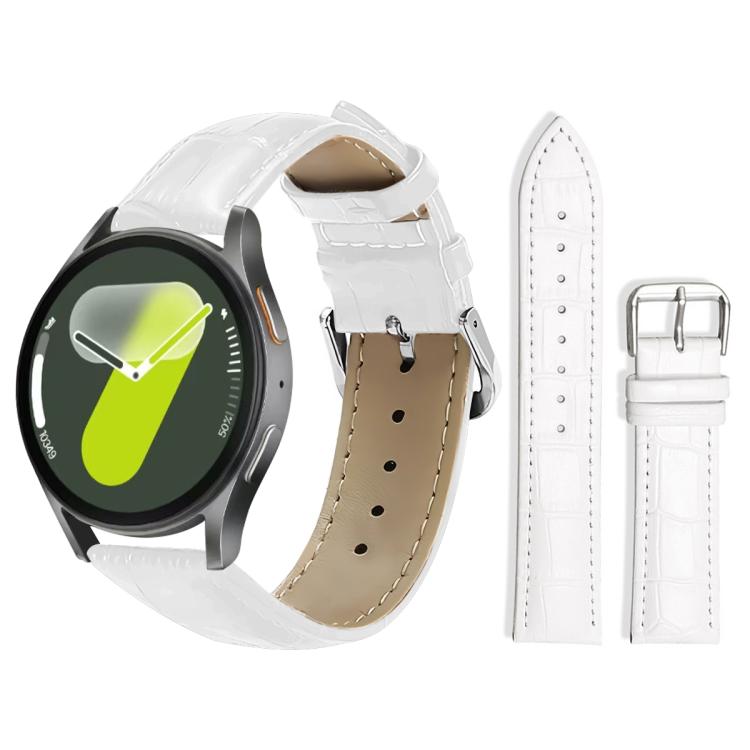 Cinturino per orologio in pelle con fibbia ad ardiglione e texture di bambù xDfind, For Samsung Galaxy Watch Ultra / Ultra 2025 22mm, For Samsung Galaxy Watch8 / Wacth8 Classic 22mm, For Samsung Galaxy Watch7 / FE / 6 / 5 / 4 20mm                      ...