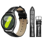 Cinturino per orologio in pelle con fibbia ad ardiglione e texture di bambù xDfind, For Samsung Galaxy Watch Ultra / Ultra 2025 22mm, For Samsung Galaxy Watch8 / Wacth8 Classic 22mm, For Samsung Galaxy Watch7 / FE / 6 / 5 / 4 20mm                      ...