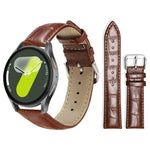 Cinturino per orologio in pelle con fibbia ad ardiglione e texture di bambù xDfind, For Samsung Galaxy Watch Ultra / Ultra 2025 22mm, For Samsung Galaxy Watch8 / Wacth8 Classic 22mm, For Samsung Galaxy Watch7 / FE / 6 / 5 / 4 20mm                      ...