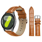 Cinturino per orologio in pelle con fibbia ad ardiglione e texture di bambù xDfind, For Samsung Galaxy Watch Ultra / Ultra 2025 22mm, For Samsung Galaxy Watch8 / Wacth8 Classic 22mm, For Samsung Galaxy Watch7 / FE / 6 / 5 / 4 20mm                      ...