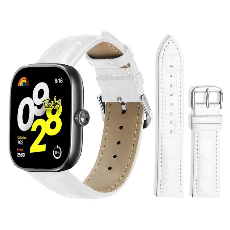 Cinturino per orologio in pelle con fibbia ad ardiglione e texture di bambù xDfind, For Xiaomi Band 10 Pro / 9 Pro / Redmi Watch 6, For Xiaomi Smart Band 10 / 9 / 8 / NFC 14mm, For Redmi Watch 3 Active / Lite 20mm, For Redmi Watch 3 20mm