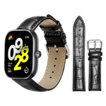 Cinturino per orologio in pelle con fibbia ad ardiglione e texture di bambù xDfind, For Xiaomi Band 10 Pro / 9 Pro / Redmi Watch 6, For Xiaomi Smart Band 10 / 9 / 8 / NFC 14mm, For Redmi Watch 3 Active / Lite 20mm, For Redmi Watch 3 20mm