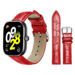 Cinturino per orologio in pelle con fibbia ad ardiglione e texture di bambù xDfind, For Xiaomi Band 10 Pro / 9 Pro / Redmi Watch 6, For Xiaomi Smart Band 10 / 9 / 8 / NFC 14mm, For Redmi Watch 3 Active / Lite 20mm, For Redmi Watch 3 20mm