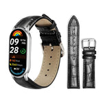 Cinturino per orologio in pelle con fibbia ad ardiglione e texture di bambù xDfind, For Xiaomi Band 10 Pro / 9 Pro / Redmi Watch 6, For Xiaomi Smart Band 10 / 9 / 8 / NFC 14mm, For Redmi Watch 3 Active / Lite 20mm, For Redmi Watch 3 20mm