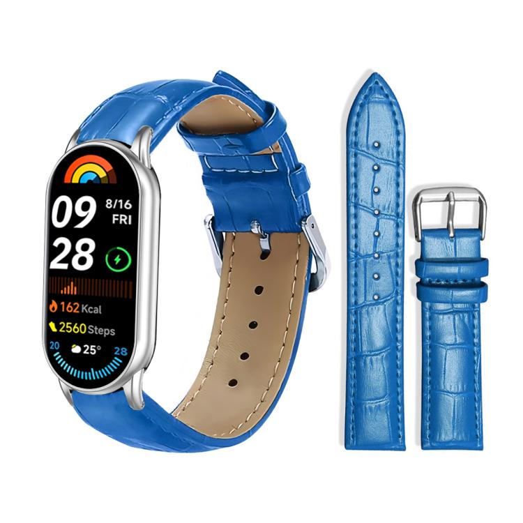 Cinturino per orologio in pelle con fibbia ad ardiglione e texture di bambù xDfind, For Xiaomi Band 10 Pro / 9 Pro / Redmi Watch 6, For Xiaomi Smart Band 10 / 9 / 8 / NFC 14mm, For Redmi Watch 3 Active / Lite 20mm, For Redmi Watch 3 20mm