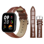 Cinturino per orologio in pelle con fibbia ad ardiglione e texture di bambù xDfind, For Xiaomi Band 10 Pro / 9 Pro / Redmi Watch 6, For Xiaomi Smart Band 10 / 9 / 8 / NFC 14mm, For Redmi Watch 3 Active / Lite 20mm, For Redmi Watch 3 20mm
