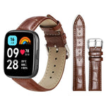 Cinturino per orologio in pelle con fibbia ad ardiglione e texture di bambù xDfind, For Xiaomi Band 10 Pro / 9 Pro / Redmi Watch 6, For Xiaomi Smart Band 10 / 9 / 8 / NFC 14mm, For Redmi Watch 3 Active / Lite 20mm, For Redmi Watch 3 20mm