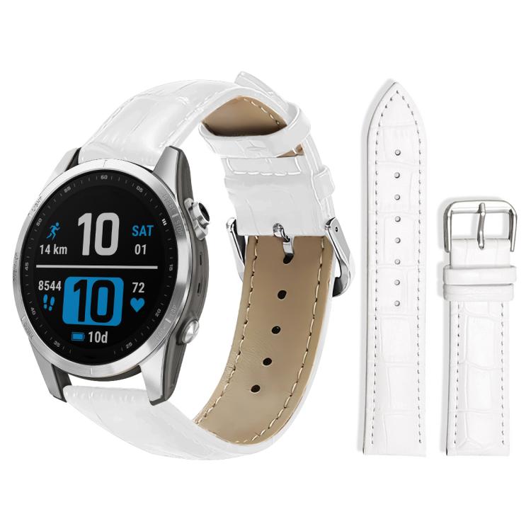 Cinturino per orologio in pelle con fibbia ad ardiglione e texture di bambù xDfind, For Garmin Fenix 8/7X/6X/5X 26mm 22mm, For Garmin Fenix 8/7/6/5 22mm 20mm, For Garmin Fenix 8/7S/6S/5S 20mm 18mm, For Garmin Forerunner 45/45S/Swim2 18mm