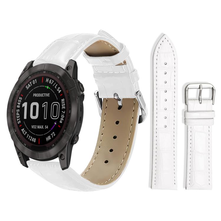 Cinturino per orologio in pelle con fibbia ad ardiglione e texture di bambù xDfind, For Garmin Fenix 8/7X/6X/5X 26mm 22mm, For Garmin Fenix 8/7/6/5 22mm 20mm, For Garmin Fenix 8/7S/6S/5S 20mm 18mm, For Garmin Forerunner 45/45S/Swim2 18mm