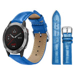 Cinturino per orologio in pelle con fibbia ad ardiglione e texture di bambù xDfind, For Garmin Fenix 8/7X/6X/5X 26mm 22mm, For Garmin Fenix 8/7/6/5 22mm 20mm, For Garmin Fenix 8/7S/6S/5S 20mm 18mm, For Garmin Forerunner 45/45S/Swim2 18mm