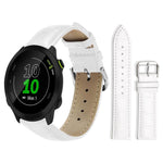 Cinturino per orologio in pelle con fibbia ad ardiglione e texture di bambù xDfind, For Garmin Fenix 8/7X/6X/5X 26mm 22mm, For Garmin Fenix 8/7/6/5 22mm 20mm, For Garmin Fenix 8/7S/6S/5S 20mm 18mm, For Garmin Forerunner 45/45S/Swim2 18mm