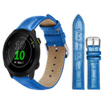 Cinturino per orologio in pelle con fibbia ad ardiglione e texture di bambù xDfind, For Garmin Fenix 8/7X/6X/5X 26mm 22mm, For Garmin Fenix 8/7/6/5 22mm 20mm, For Garmin Fenix 8/7S/6S/5S 20mm 18mm, For Garmin Forerunner 45/45S/Swim2 18mm
