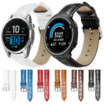 Cinturino per orologio in pelle con fibbia ad ardiglione e texture di bambù xDfind, For Garmin Fenix 8/7X/6X/5X 26mm 22mm, For Garmin Fenix 8/7/6/5 22mm 20mm, For Garmin Fenix 8/7S/6S/5S 20mm 18mm, For Garmin Forerunner 45/45S/Swim2 18mm