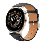 Cinturino per orologio xDfind Flat Head Black Shark in pelle a grana fine, 22mm For Huawei Watch GT5/GT5 Pro/4/4 Pro, 20mm For Huawei Watch GT 4 / GT 3 / GT 2