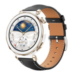 Cinturino per orologio xDfind Flat Head Black Shark in pelle a grana fine, 22mm For Huawei Watch GT5/GT5 Pro/4/4 Pro, 20mm For Huawei Watch GT 4 / GT 3 / GT 2