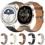 Cinturino per orologio xDfind Flat Head Black Shark in pelle a grana fine, 22mm For Huawei Watch GT5/GT5 Pro/4/4 Pro, 20mm For Huawei Watch GT 4 / GT 3 / GT 2