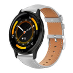 Cinturino per orologio xDfind Flat Head Black Shark in pelle a grana fine, 20mm For Garmin GarminMove Sport / vivoactive5/3, 22mm For Garmin Venu 3 / vivoactive4, 20mm For Garmin venu 2 / venu / Sq2 / Sq