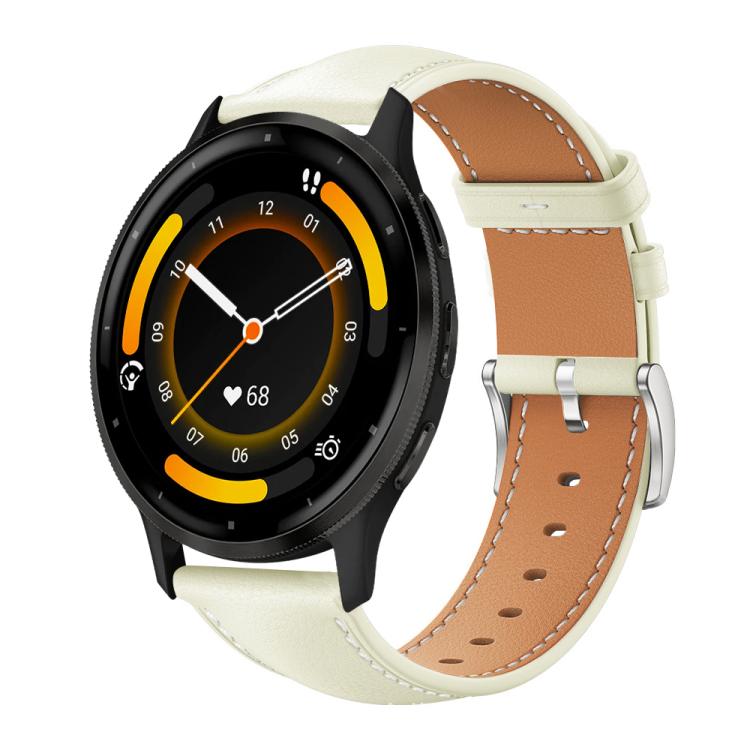 Cinturino per orologio xDfind Flat Head Black Shark in pelle a grana fine, 20mm For Garmin GarminMove Sport / vivoactive5/3, 22mm For Garmin Venu 3 / vivoactive4, 20mm For Garmin venu 2 / venu / Sq2 / Sq