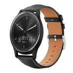 Cinturino per orologio xDfind Flat Head Black Shark in pelle a grana fine, 20mm For Garmin GarminMove Sport / vivoactive5/3, 22mm For Garmin Venu 3 / vivoactive4, 20mm For Garmin venu 2 / venu / Sq2 / Sq
