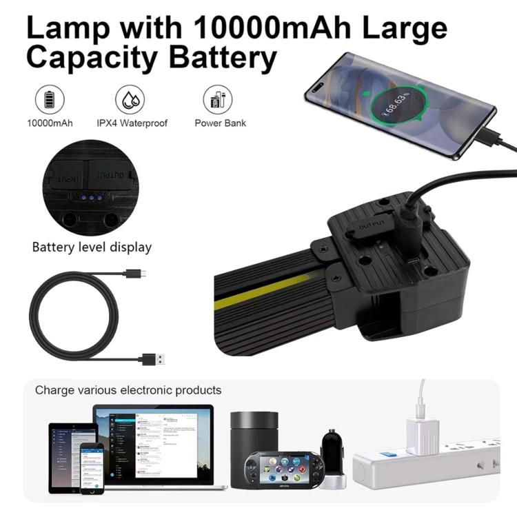 Lampada da lavoro pieghevole multifunzione a LED A55, A55