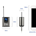 Microfono lavalier wireless XTUGA A2 UHF con trasmettitore