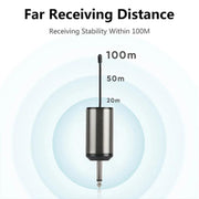 Microfono lavalier wireless XTUGA A2 UHF con trasmettitore