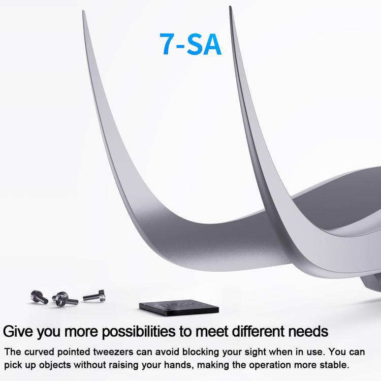 Pinzette di riparazione MEGA-IEDA in acciaio inossidabile non magnetico ad alta durezza, Long Tip, Short Tip, Curved Tip