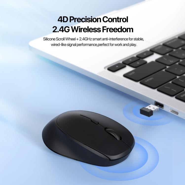 DUX DUCIS DM Series Bluetooth 2.4GHz Wireless Mouse, 1600/1200/800DPI