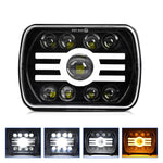 Faro anteriore modificato quadrato Y19 H4 da 7 pollici in stile Sun per Jeep Wrangler, Y19