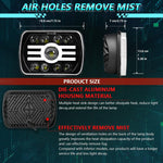 Faro anteriore modificato quadrato Y19 H4 da 7 pollici in stile Sun per Jeep Wrangler, Y19