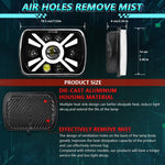 Faro anteriore modificato quadrato a sette perle stile sole Y23 H4 da 7 pollici per Jeep Wrangler, Y23