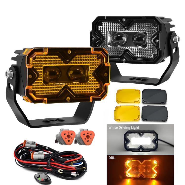 Fari da lavoro LED 70W per auto e veicoli vari con cavo