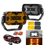Confezione da 2 fari da lavoro Matrix Eyes ad alta potenza da 70 W per auto con cavo incluso, Eyes