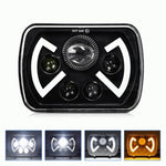 Faro anteriore modificato quadrato a farfalla da 7 pollici Y22 H4 per Jeep Wrangler, Y22