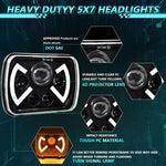 Faro anteriore modificato quadrato a farfalla da 7 pollici Y22 H4 per Jeep Wrangler, Y22