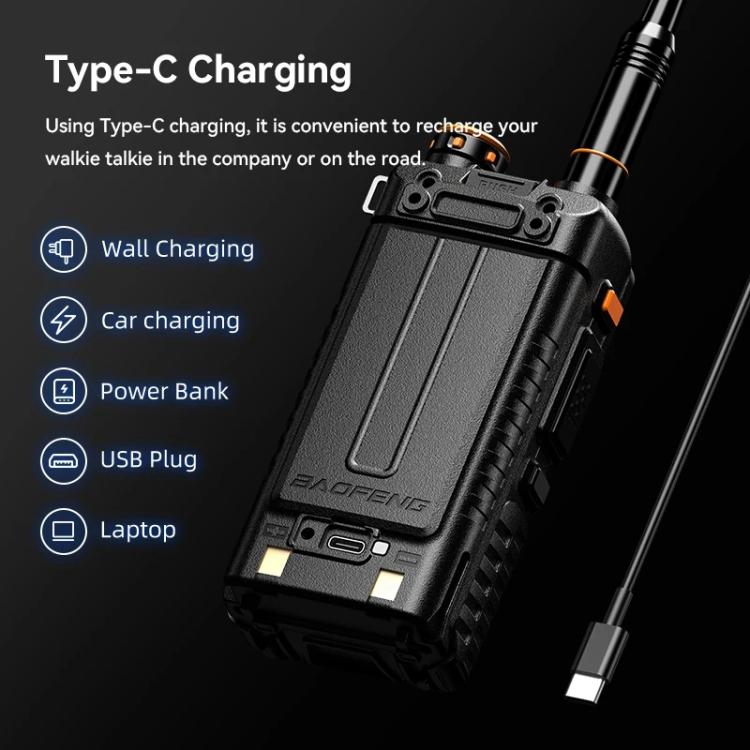 Radio portatile Baofeng 5RH PRO con GPS e Bluetooth