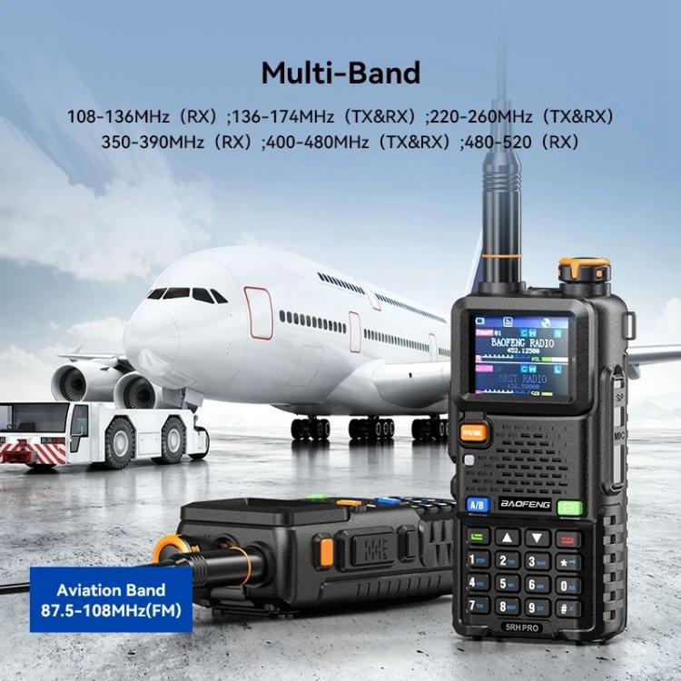 Radio portatile Baofeng 5RH PRO con GPS e Bluetooth