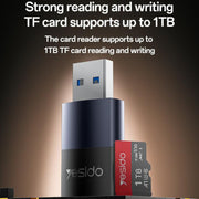 Yesido GS36 USB 3.0 TF Card Reader, GS36