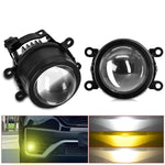 T09 Confezione da 2 pezzi Faro fendinebbia a doppia lente ad alta potenza da 55 W e 3 pollici, T09 Four-corner Universal, T09 Oblique Universal