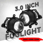 T09 Confezione da 2 pezzi Faro fendinebbia a doppia lente ad alta potenza da 55 W e 3 pollici, T09 Four-corner Universal, T09 Oblique Universal