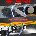 T09 Confezione da 2 pezzi Faro fendinebbia a doppia lente ad alta potenza da 55 W e 3 pollici, T09 Four-corner Universal, T09 Oblique Universal