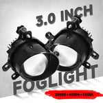 T12 Confezione da 2 pezzi 55W 3 pollici Alta Potenza Doppia Lente Fendinebbia Stile Obliquo per Toyota, T12 Left Driver, T12 Right Driver