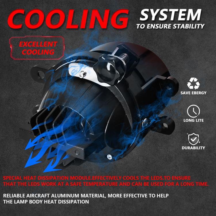 T12 Confezione da 2 pezzi 55W 3 pollici Alta Potenza Doppia Lente Fendinebbia Stile Obliquo per Toyota, T12 Left Driver, T12 Right Driver
