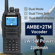 Baofeng DM-1701, ricetrasmettitore portatile standard con schermo a colori da 1,77 pollici, DMR Direct Dual Capacity., EU Plug, US Plug